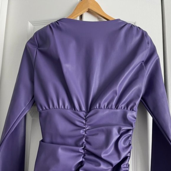 Zara faux leather dress - Picture 7 of 10